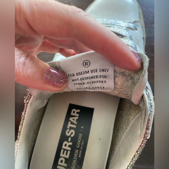 Golden Goose Glittery Silver Sneakers - Picture 4 of 9